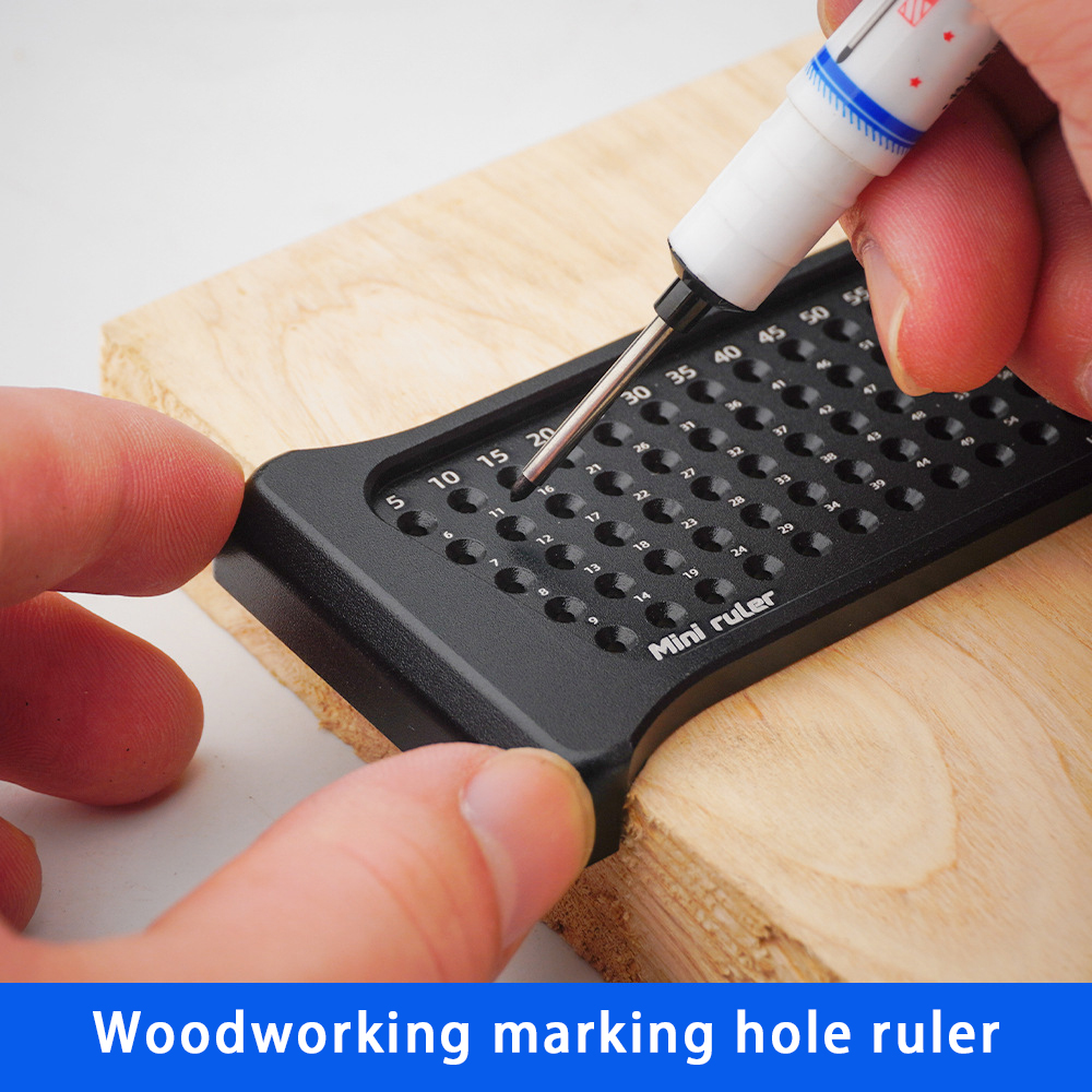 GRT6197--WOODWORKING MARKING HOLE RULER