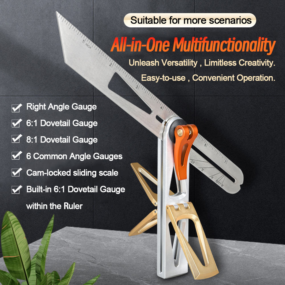 GRT5142--MULTI-FUNCTIONAL BEVEL ANGLE RULER