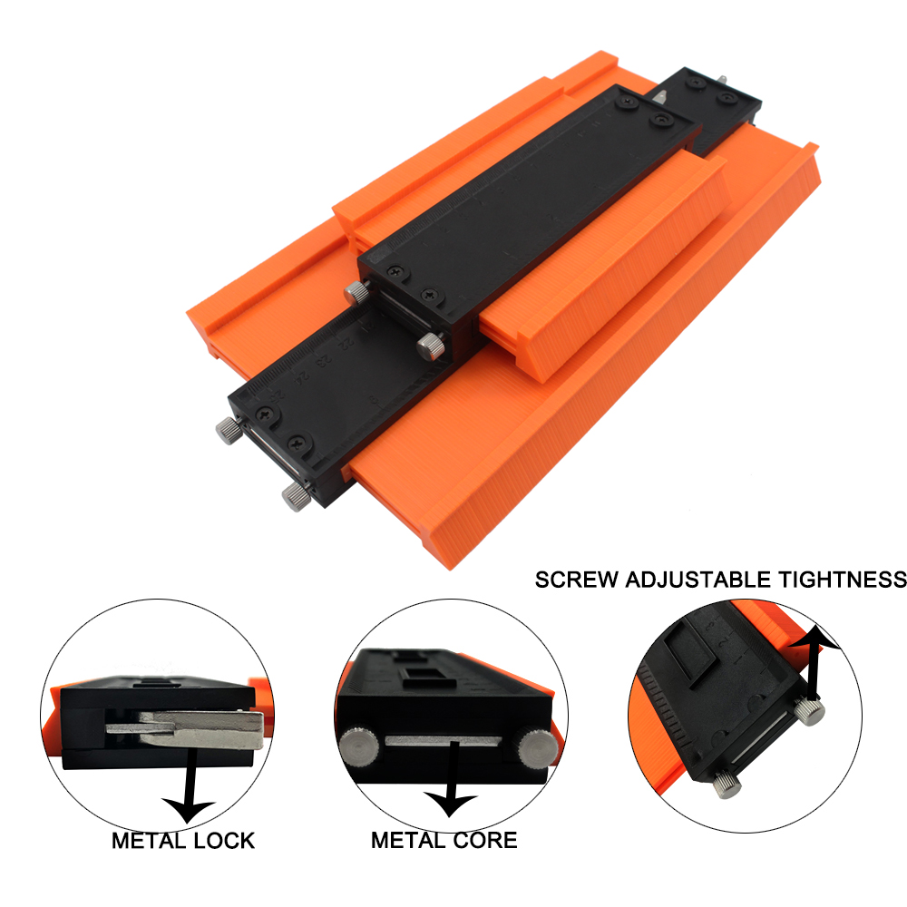 GRT7144--5+10 inch contour gauge set with new type adjust tightness