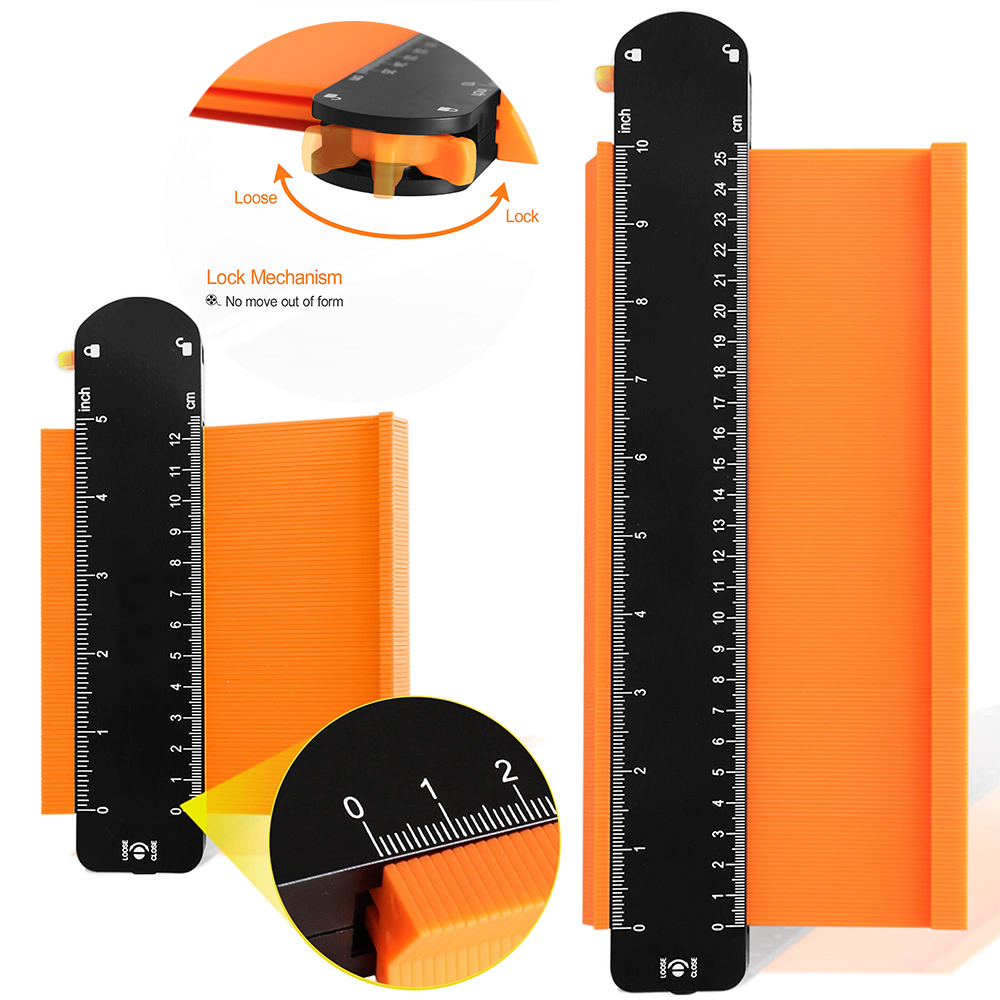 GRT7172--Contour gauge with plastic lock