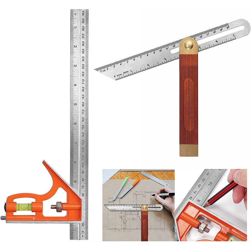 GRT4018-- combination square ruler and T Bevel Square Ruler set